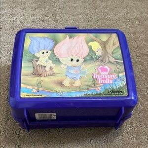 Vintage Treasure Trolls purple Lunchbox